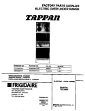 COVER Diagram and Parts List for TEO356BFW3  Tappan Range