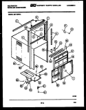 CABINET AND INSTALLATION PARTS Diagram and Parts List for MH110F1UA  Kelvinator Air Conditioner