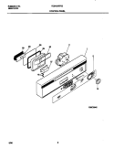 CONTROL PANEL Diagram and Parts List for FDB435RFS2  Frigidaire Dishwasher