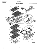 SHELVES / CONTROLS Diagram and Parts List for GRT18DNED1  Gibson Refrigerator