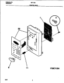 CONTROL PANEL Diagram and Parts List for FMT116E1B0  Frigidaire Microwave