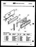 BACKGUARD Diagram and Parts List for CGC4C4WSTE  Gibson Range
