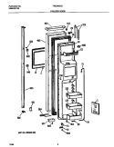 FREEZER DOOR Diagram and Parts List for FRS24BGGW4  Frigidaire Refrigerator