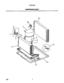 COMPRESSOR PARTS Diagram and Parts List for FAS224J2A1  Frigidaire Air Conditioner