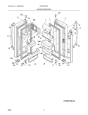 FRESH FOOD DOOR Diagram and Parts List for E23BC78ISS0  Electrolux Refrigerator