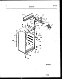 CABINET PARTS Diagram and Parts List for PRT173MCD1  Frigidaire Refrigerator