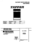 COVER Diagram and Parts List for TGF365BFDA  Tappan Range