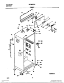 CABINET Diagram and Parts List for FRT18TPHW1  Frigidaire Refrigerator