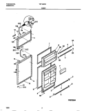 DOOR Diagram and Parts List for TRT18NREW1  Tappan Refrigerator