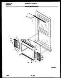 WINDOW MOUNTING PARTS Diagram and Parts List for GAC053T7A3  Gibson Air Conditioner