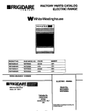 COVER Diagram and Parts List for WEF350BADC  Frigidaire Range