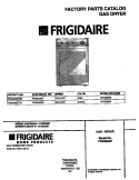 COVER Diagram and Parts List for FDG648GFT0  Frigidaire Dryer
