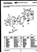 ELECTRICAL PARTS Diagram and Parts List for AH11EN2T1  Frigidaire Air Conditioner