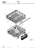 RACKS Diagram and Parts List for WDP632GER0  Frigidaire Dishwasher