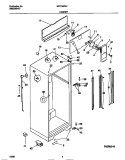 CABINET Diagram and Parts List for MRT18PNCD0  Frigidaire Refrigerator