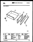DRAWER PARTS Diagram and Parts List for 30TESKWED1  Tappan Range