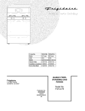 COVER Diagram and Parts List for FGFL67HSJ  Frigidaire Range
