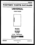 COVER Diagram and Parts List for MFU17M3AW1  Tappan Freezer