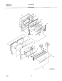 OVEN DOOR Diagram and Parts List for PLCF489ACA  Frigidaire Range