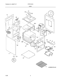 BODY Diagram and Parts List for CFEF272DC4  Frigidaire Range