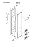 Part Location Diagram of 297065300 Frigidaire HANDLE-DOOR