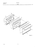 DOOR Diagram and Parts List for FGF335CGTJ  Frigidaire Range