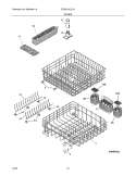 RACKS Diagram and Parts List for FDB2310LCC2  Frigidaire Dishwasher