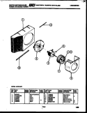 AIR HANDLING PARTS Diagram and Parts List for AH12EL2T1  Frigidaire Air Conditioner