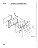 DOOR Diagram and Parts List for MGF324WGSA  Frigidaire Range