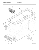 CABINET Diagram and Parts List for FFC07K1FW0  Frigidaire Freezer