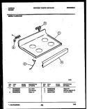 COOKTOP PARTS Diagram and Parts List for 31-2232-00-01  Tappan Range