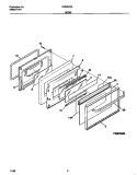 DOOR Diagram and Parts List for FEF367CASD  Frigidaire Range