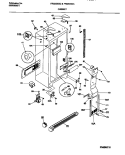 CABINET Diagram and Parts List for FRS22XGCD0  Frigidaire Refrigerator
