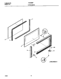 UPPER DOOR Diagram and Parts List for TEO356BFW3  Tappan Range