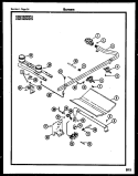 BURNERS Diagram and Parts List for CGD1M2WSTA  Gibson Range