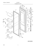 REFRIGERATOR DOOR Diagram and Parts List for GLHS67EEPQ0  Frigidaire Refrigerator