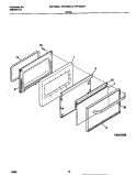 DOOR Diagram and Parts List for FEF350SAWF  Frigidaire Range