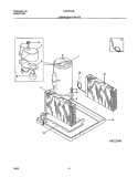 COMPRESSOR PARTS Diagram and Parts List for FAS185J2A8  Frigidaire Air Conditioner