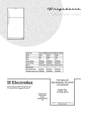 COVER Diagram and Parts List for FRT21LR7AQ9  Frigidaire Refrigerator