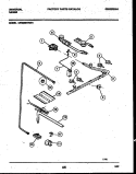 BURNER PARTS Diagram and Parts List for CP302BP2WY01  Uni Range