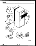 SYSTEM AND AUTOMATIC DEFROST PARTS Diagram and Parts List for MRT18BRBW0  Frigidaire Refrigerator