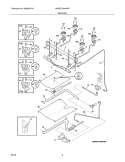 BURNER Diagram and Parts List for WWGF3004KWF  Westinghouse Range