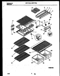 SHELVES AND SUPPORTS Diagram and Parts List for WRT17CGAD0  Frigidaire Refrigerator