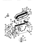 DOOR, CABINET, AND UNIT Diagram and Parts List for MFC13M0BW1  Frigidaire Freezer