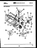 BODY, MOTOR AND ELECTRICAL PARTS Diagram and Parts List for OM08P4NWHF  Gibson Microwave