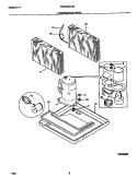 COMPRESSOR PARTS Diagram and Parts List for WAC052G7A2  Frigidaire Air Conditioner
