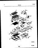 SHELVES AND SUPPORTS Diagram and Parts List for 95-2191-32-00  Tappan Refrigerator