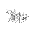 DOOR Diagram and Parts List for KF520GDW1  Frigidaire Range