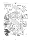BODY Diagram and Parts List for FGGF304DLF2  Frigidaire Range