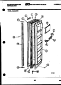 FREEZER DOOR PARTS Diagram and Parts List for RS225MCD0  Frigidaire Refrigerator